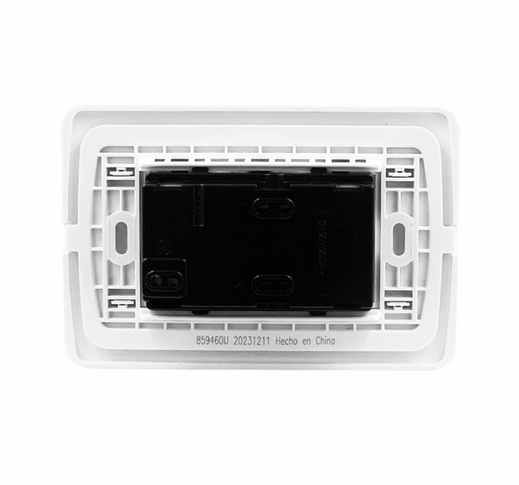 TOMACORRIENTE DOBLE UNIVERSAL 2P+T 250V 16A EUROUSA LYRA STECK - Imagen 2