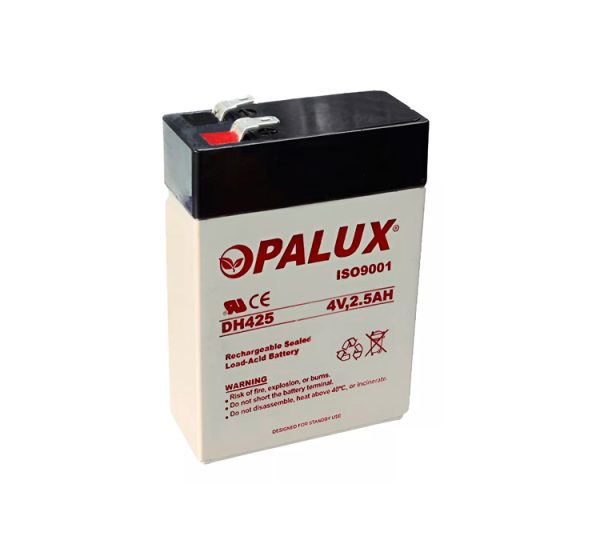 bateria opalux de 4v 2.5ah DH425 DH-425 DH-425D seca vrla seca libre de mantenimiento, bateria de 4v 2.5ah bateria repuesto de luz de emergencia 8hr opalux dixon repuesto de balanza electrónica