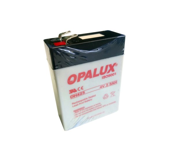 bateria opalux de 4v 2.5ah DH425 DH-425 DH-425D seca vrla seca libre de mantenimiento, bateria de 4v 2.5ah bateria repuesto de luz de emergencia 8hr opalux dixon repuesto de balanza electrónica